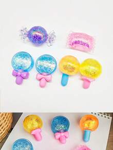 1 Pieza Juguete Squishy Al Azar En Color Y Estilo, Con Forma De Caramelo, Juguete Creativo De Descompresión Para Adolescentes - Multicolor - Ver 6