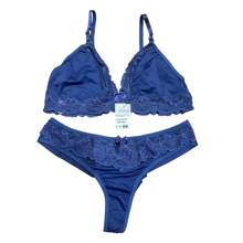 Women Sexy Lingerie - Navy Blue - View 1