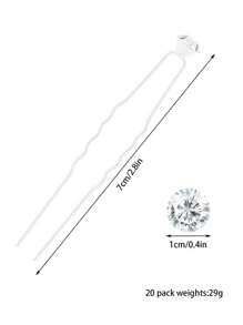 20 pezzi di accessori per capelli scintillanti, inclusi fermagli per capelli con strass, perle finte e fiori per matrimoni, feste e fotografia. Fermagli per capelli, forcine e spille per profumo da sposa per un elegante controllo della pettinatura, accessori per capelli per chignon, articoli scolastici, accessori per capelli con perle, outfit da vacanza per donna