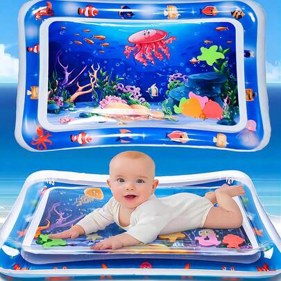 1pc Thickened Jellyfish Baby Play Mat, Suitable For Crawling And Training, Comfortable Soft Pad, Promotes Sensory Development And Coordination. Baby Toy, Children's Toy, Fitness, Water Games, Baby Toy, Tummy Time, Baby Supplies, Newborn, Baby Toy, Children's Toy, Toy, Children, Children's Games, Baby Play, Baby Toy.