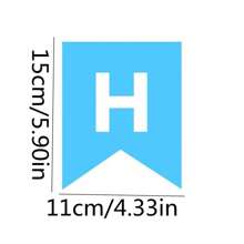 Happy Birthday Decoration Bunting Banner With Colorful Letters For Birthday Party Celebration,Christmas - Blue - View 2