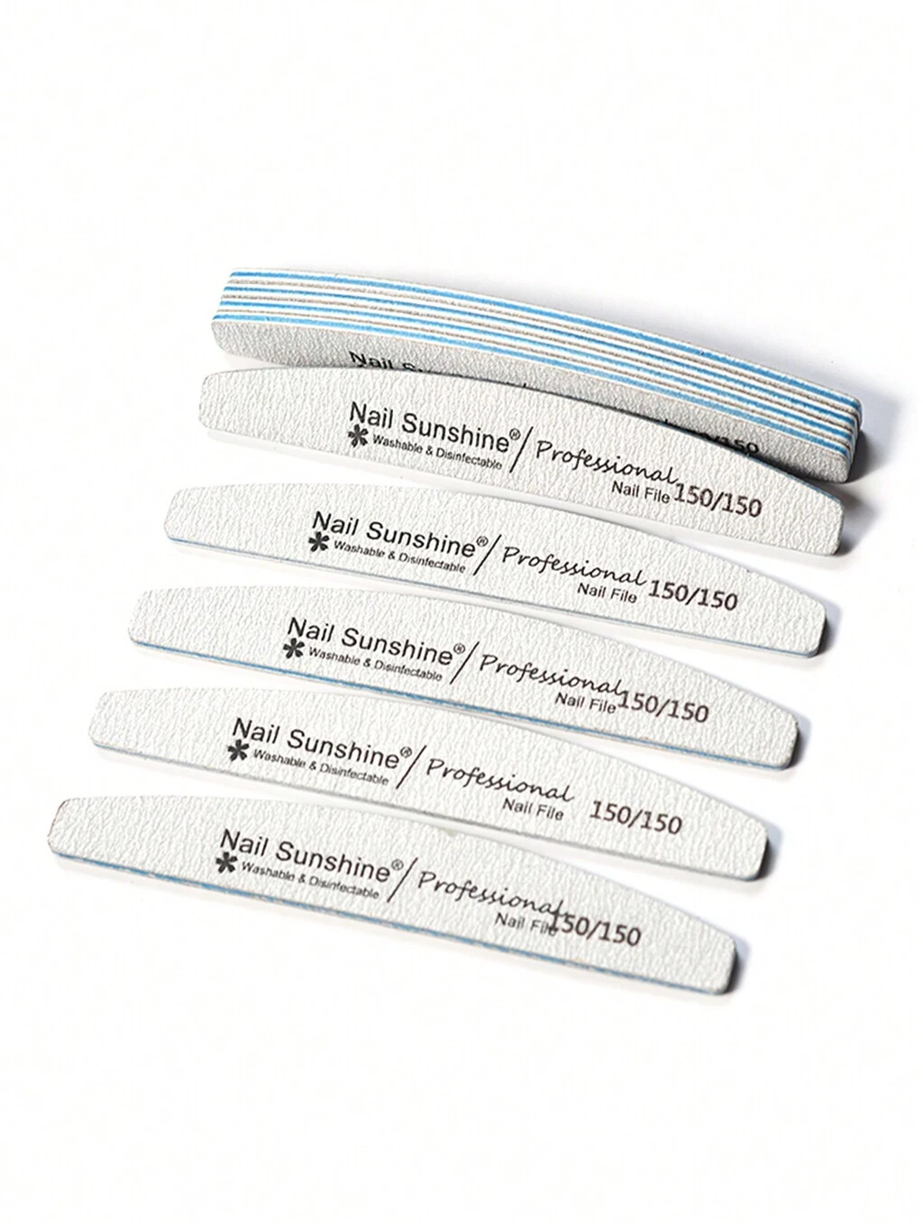 5Pcs 150/150 Grit Nail Files Double Sided Emery Board Washable Emery Boards Reusable Nail Buffers Nail Sanding Block File Manicure Tools For Natural Nails Acrylic Nails Home And Salon Use,Nail Supplies,Nail Tools,Nail Art Tools,Back To School,Nails,Nail Tools For Press On Nails