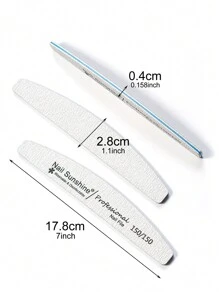 5 chiếc dũa móng tay 150/150 Grit, dũa móng tay hai mặt, dũa móng tay có thể giặt được, dũa móng tay có thể tái sử dụng, dũa móng tay dạng khối, dụng cụ làm móng cho móng tay tự nhiên, móng tay acrylic, sử dụng tại nhà và tiệm, đồ dùng làm móng, dụng cụ làm móng, dụng cụ làm móng, trở lại trường, móng tay, dụng cụ làm móng để dán móng tay - Màu Xám nhạt - Xem 6