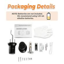 Trái bóng Khóa Kiểu Khóa mật khẩu Với Có thể điều chỉnh Lưỡi , Phù hợp Đối với Khóa Cốt lõi , không chìa khóa Lối vào Khóa Cửa Với Chống trượt Xử lý , Tự động Khóa , Không thấm nước Đen Đồng hồ điện tử Tay nắm cửa Đối với Nhà  , Văn phòng , Khách sạn , không chìa khóa Lối vào - màu đen - Xem 8