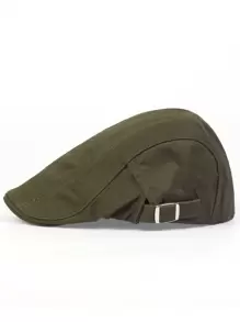 1pc Men's Beret Cap Forward Cap Outdoor Adjustable Sunscreen Leisure Cap Suitable For Fall/winter Hat