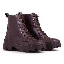 Women Fashion Boots - 鏽棕色 - 查看 3