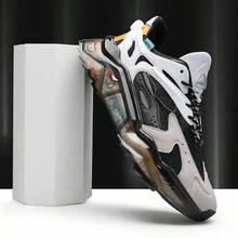 Men's Sports Shoes, Versatile, Comfortable, Fashionable, Leather Surface, Waterproof, Casual, Work Shoes - White - View 3