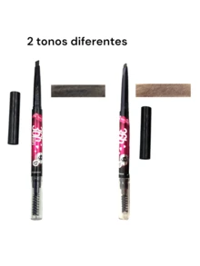 1 pieza Lápiz Delineador Retráctil De Cejas, larga duración - 02 Natural Cafe - Ver 4