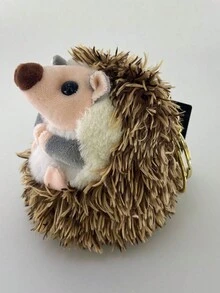 Lindo Colgante De Peluche De Erizo - Marrón - Ver 2