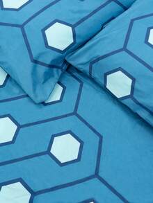 4 piezas / Set sábanas para cama queen (Sabana,Forro Fundas) - azul real - Ver 6
