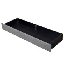 Queen Size Bed Frame with 3 Drawers, Linen Upholstered Platform Storage Bed with Headboard, Modern Style Solid Wooden Slats Support, No Box Spring Needed - Grey - View 10