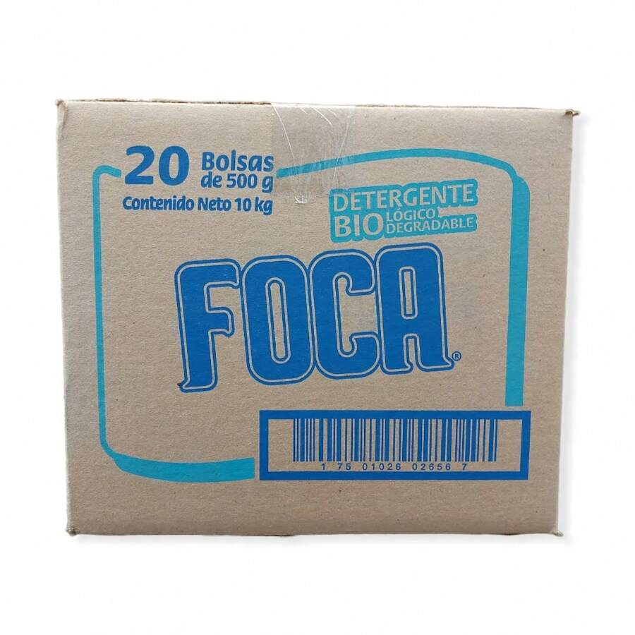 Caja de Jabon en plovo de 500g foca de 20 bolsas detergente - Azul - Ver 1