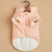 秋天和冬天寵物狗衣服,絲絨狗衣服,厚外套,小狗背帶背心,絨毛貴賓犬寵物衣服