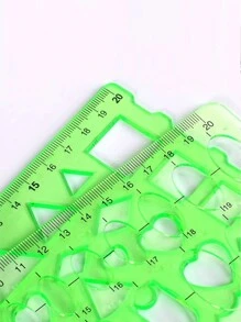 多功能绘画尺，带圆形模板、椭圆形尺、建筑设计模板、数学云图尺、几何尺、孔尺等。 - 綠色 - 查看 7