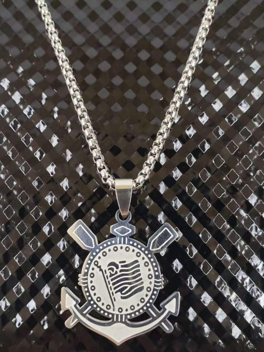 Men's Pendant Necklaces - Màu Bạc Cổ - Xem 1