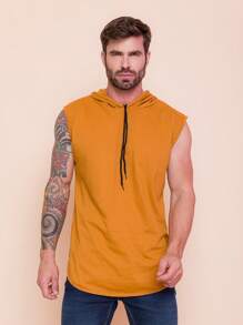 Men Tank Tops - Màu Mù tạt vàng - Xem 4