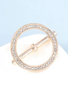 1 Stück Strass-Druckknopf, verknoteter Knopf für Kleidersäume, modische Schnalle/Brosche für Frauen Kleidung, Schals, Tücher