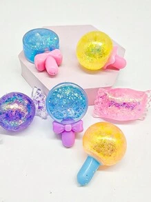 1 Pieza Juguete Squishy Al Azar En Color Y Estilo, Con Forma De Caramelo, Juguete Creativo De Descompresión Para Adolescentes - Multicolor - Ver 2
