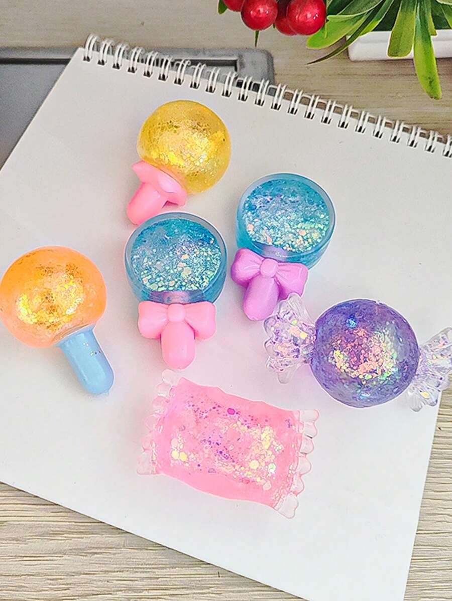 1 Pieza Juguete Squishy Al Azar En Color Y Estilo, Con Forma De Caramelo, Juguete Creativo De Descompresión Para Adolescentes - Multicolor - Ver 1