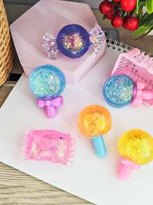 1 Pieza Juguete Squishy Al Azar En Color Y Estilo, Con Forma De Caramelo, Juguete Creativo De Descompresión Para Adolescentes - Multicolor - Ver 3