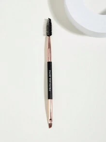 Princess Rose 1 件玫瑰公主便携式双头眉刷和睫毛刷，精选优质柔软纤维，亲肤，双头设计，使用方便，日常眼妆、旅行、美容博主必备化妆刷 - 黑色 - 查看 2