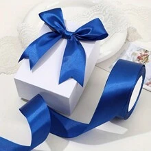 1 Pièce 25 Yards/rouleau De Ruban Satiné, Ruban De Satin De Soie Matériel De Fleur De Rose Diy Décoration De Gâteau Enveloppement De Cadeau Mariages Fêtes Boucle De Ruban