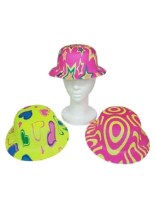12 Sombreros bombin para Fiesta Batucada - Multicolor - Ver 2