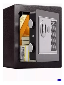 Electronic Security Safe Box Digital Code And Key - Black - View 10
