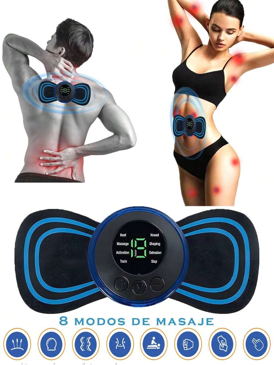 Massage And Relaxation Device Muscle Stimulator Machine Massager Patch Muscle Massage Machine Therapy Device For Back, Neck, Arm Pain Relief - Black - View 1