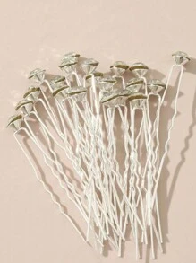 20 pezzi di accessori per capelli scintillanti, inclusi fermagli per capelli con strass, perle finte e fiori per matrimoni, feste e fotografia. Fermagli per capelli, forcine e spille per profumo da sposa per un elegante controllo della pettinatura, accessori per capelli per chignon, articoli scolastici, accessori per capelli con perle, outfit da vacanza per donna