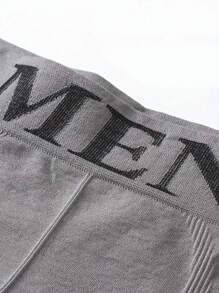 Kit 3 Cueca Boxer Masculino Sem Costura MEN  - Cores e Estampas Variadas - Multicolorido - Visão 3
