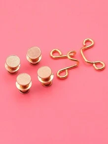 4pcs Women's Adjustable Waistband Button, No-sew Instant Button, Perfect Fit Instant Button, Multifunctional Extender Button For Skirt Jeans