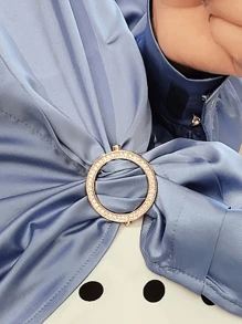1 Stück Strass-Druckknopf, verknoteter Knopf für Kleidersäume, modische Schnalle/Brosche für Frauen Kleidung, Schals, Tücher