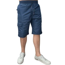 Men Shorts - Navy Blue - View 1