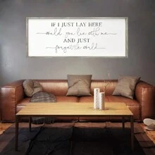 1pc Bedroom Wall Decor - Bed Frameless Wall Art - Home Decor - Bedroom Inspirational Quote - Perfect Gift For Birthday, Anniversary, Christmas, Valentine's Day - Multicolor - View 7