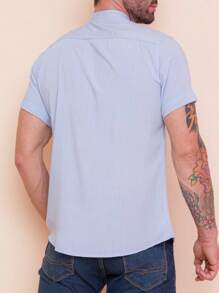 Men Shirts - Màu xanh nhạt - Xem 2
