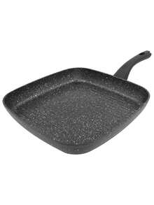 Sartén plancha cuadrado 28x28 aluminio - Negro - Ver 3