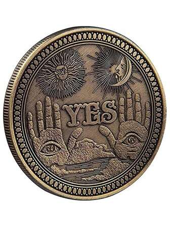 1st Fram Ja Eller Baksida Nej Järn Lyckomynt, Sol & Hand Design Dekoration Hantverk, Modernt Järn Dekoration Objekt För Hem Bäst