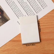 Simple Transparent Sticky Note Book For Students And Office Workers - Clear - View 2