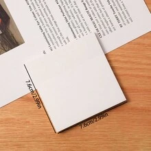 Simple Transparent Sticky Note Book For Students And Office Workers - Clear - View 3