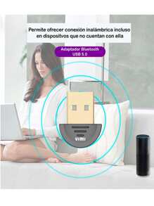 Adaptador Bluetooth 4.0 Usb 3.0 Para PC  Wi05 10 Metros - Negro - Ver 2