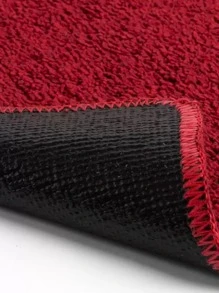 Set Of 3 Non-Slip Kitchen Mats, Low Pile, Washable - Burgundy - View 3
