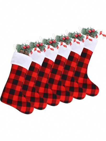 SVIMZAEN クリスマスストッキング 4点セット 18インチ クラシック