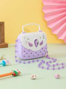 1 件裝女孩公主包 Diy 手提包可愛錢包小女孩 - 彩色 - 查看 2