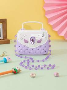 1 件裝女孩公主包 Diy 手提包可愛錢包小女孩 - 彩色 - 查看 1