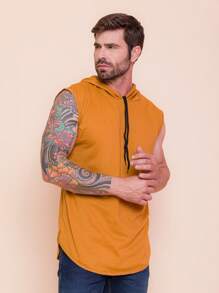 Men Tank Tops - Màu Mù tạt vàng - Xem 3