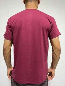 Men T-Shirts - Màu Đỏ Sâu - Xem 2