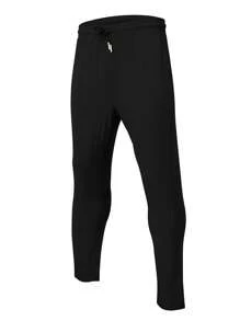 SHANYING 男士尼龍運動褲 - 黑色 - 查看 2