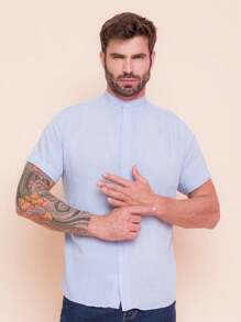 Men Shirts - Màu xanh nhạt - Xem 1