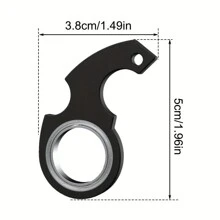 1 件手指旋转钥匙扣配件，便携且有助于缓解压力和焦虑，纪念品学校汽车配件可爱哥特 Y2k 圣诞礼物创意包袋挂绳带身份证夹汽车配件包袋挂饰 - 黑色 - 查看 6